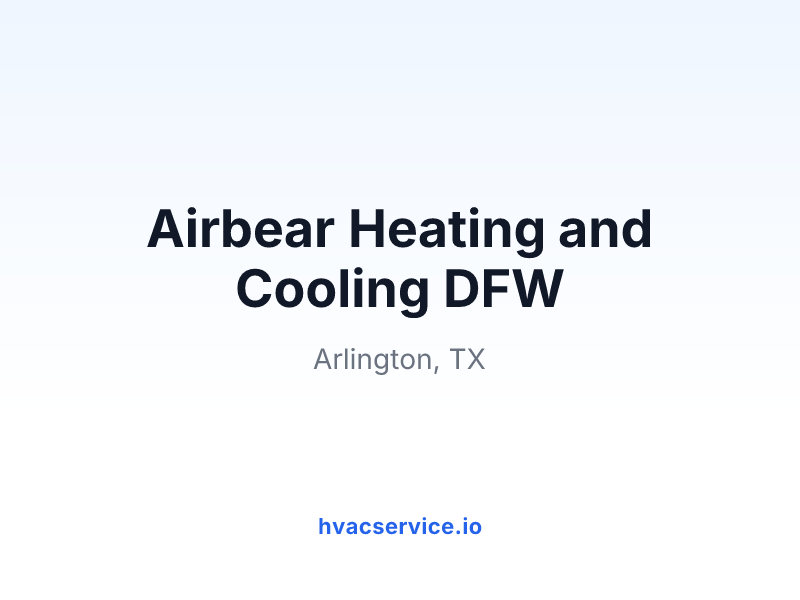 Airbear Heating and Cooling DFW
