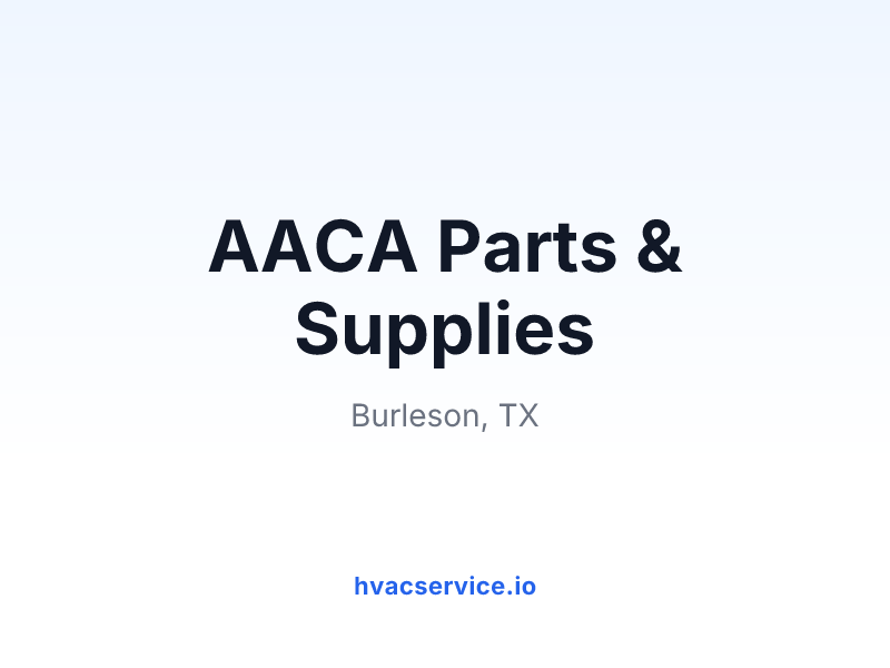 AACA Parts & Supplies