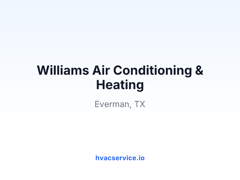Williams Air Conditioning & Heating