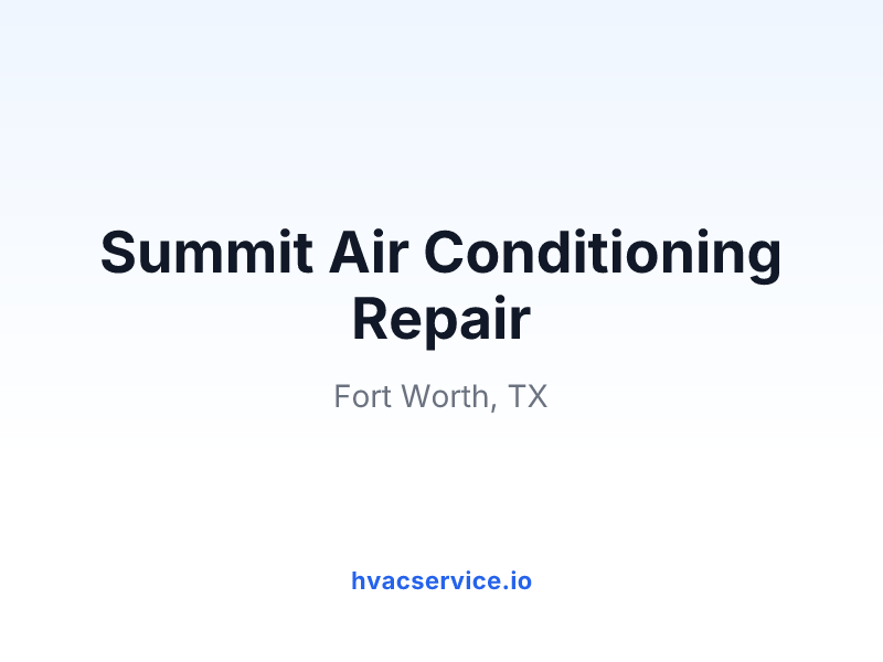 Summit Air Conditioning Repair