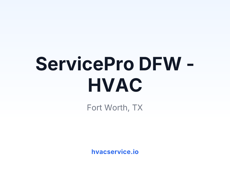 ServicePro DFW - HVAC