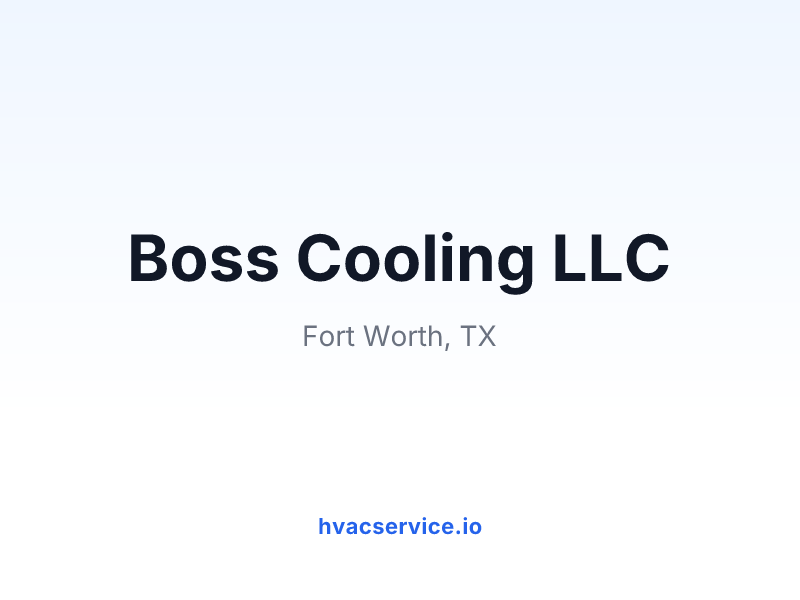 Boss Cooling LLC