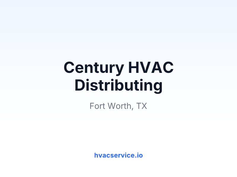 Century HVAC Distributing