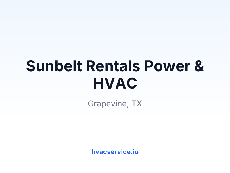 Sunbelt Rentals Power & HVAC