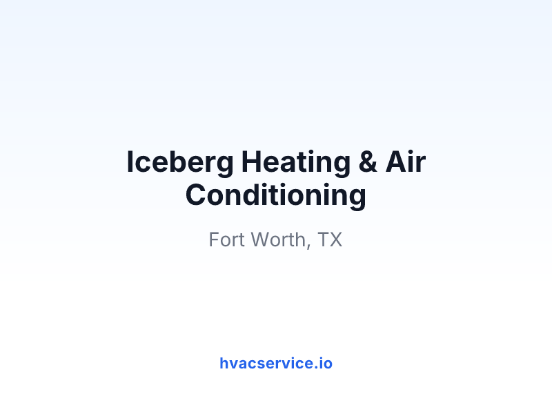 Iceberg Heating & Air Conditioning