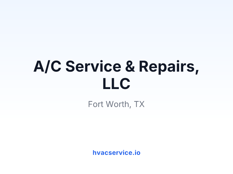A/C Service & Repairs, LLC