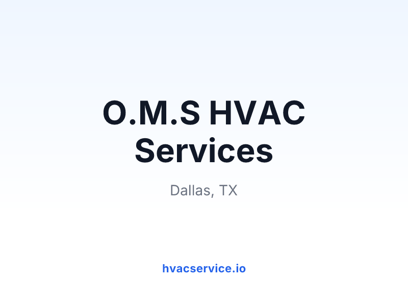 O.M.S HVAC Services