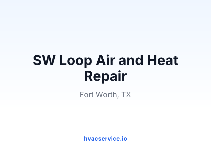 SW Loop Air and Heat Repair