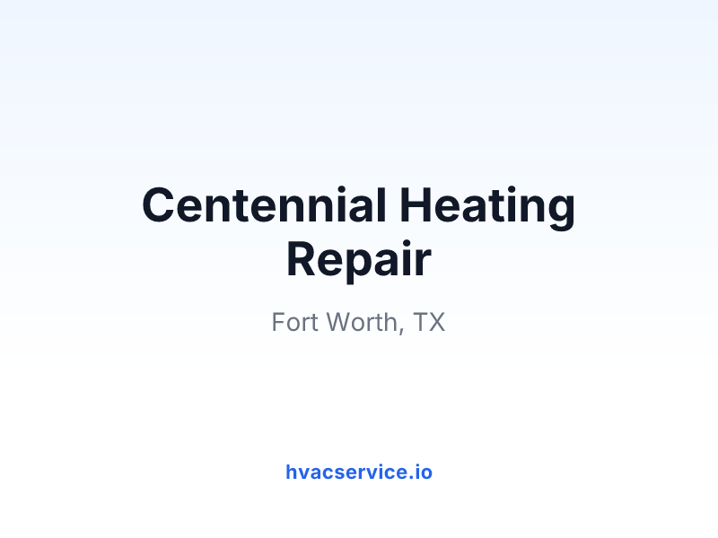 Centennial Heating Repair