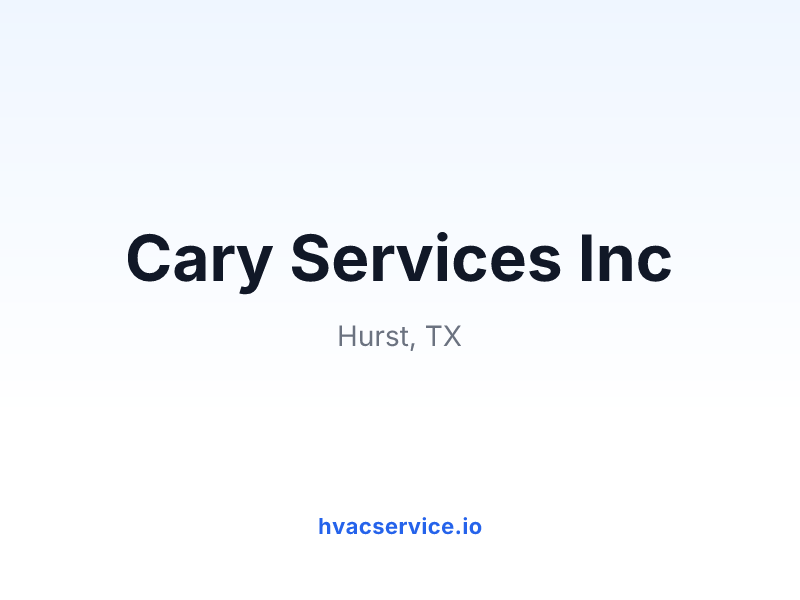 Cary Services Inc