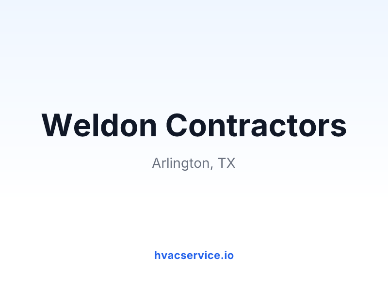 Weldon Contractors