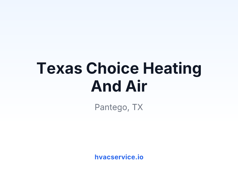 Texas Choice Heating And Air