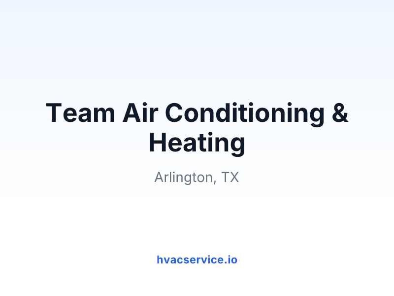 Team Air Conditioning & Heating