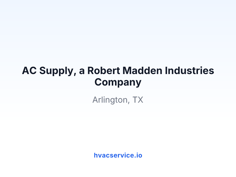 AC Supply, a Robert Madden Industries Company