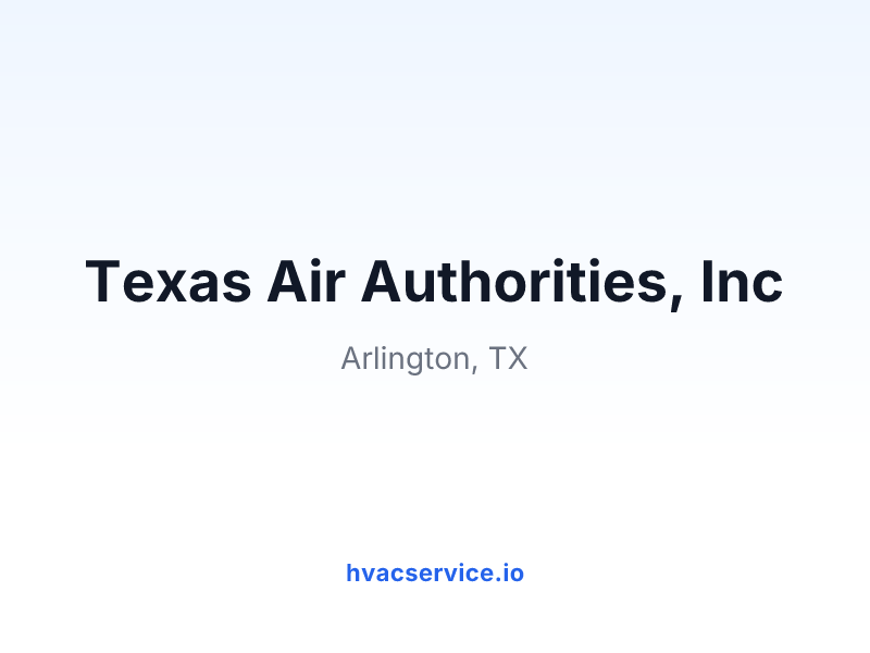 Texas Air Authorities, Inc