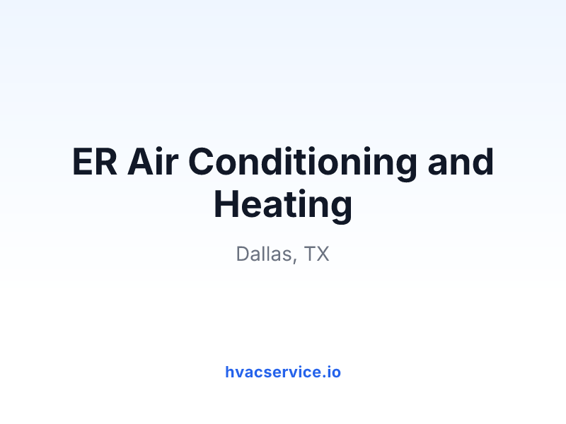 ER Air Conditioning and Heating