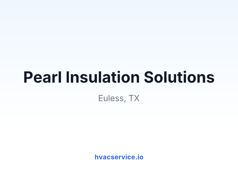 Pearl Insulation Solutions