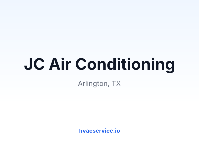 JC Air Conditioning