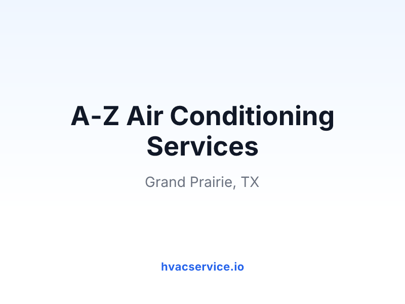 A-Z Air Conditioning Services
