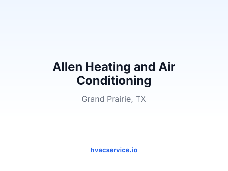 Allen Heating and Air Conditioning