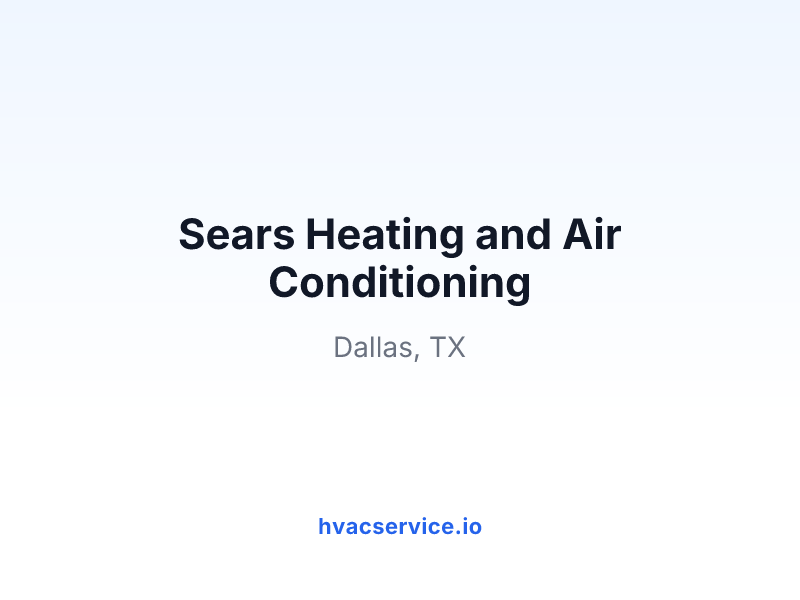 Sears Heating and Air Conditioning