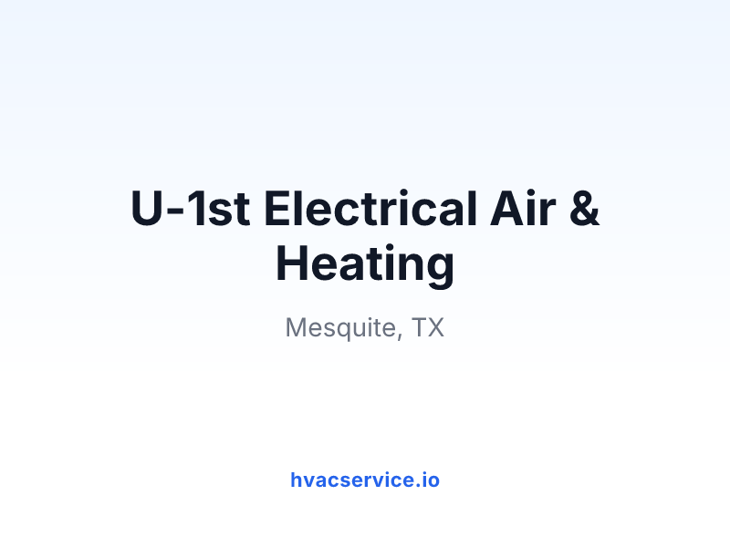 U-1st Electrical Air & Heating