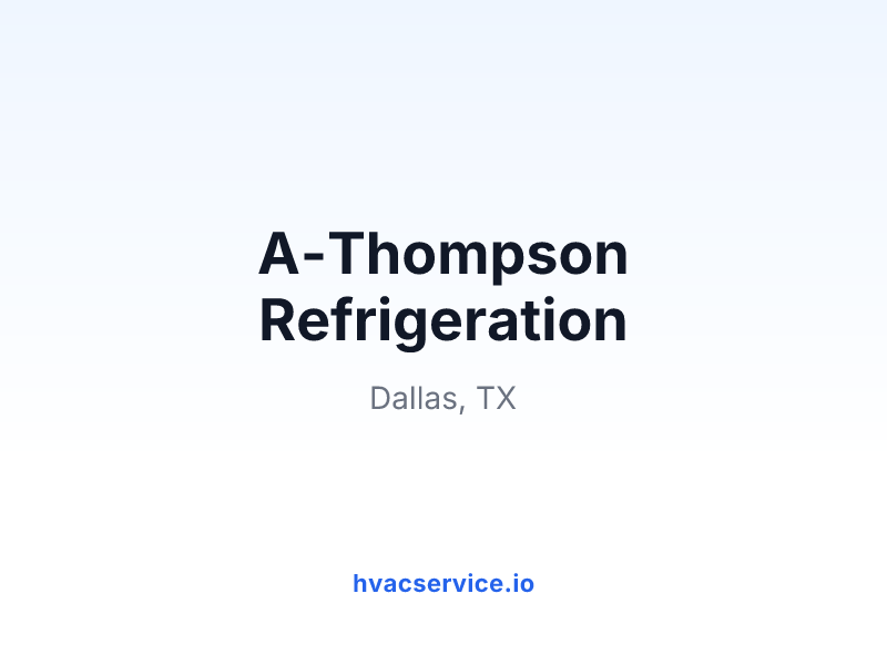 A-Thompson Refrigeration