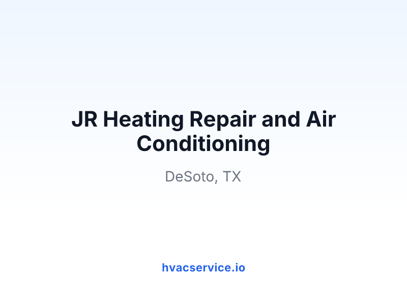 JR Heating Repair and Air Conditioning