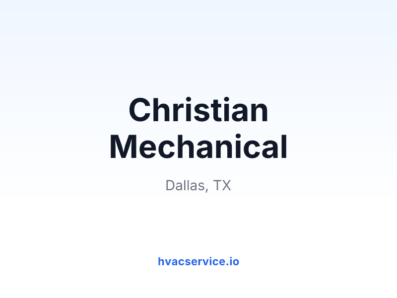 Christian Mechanical