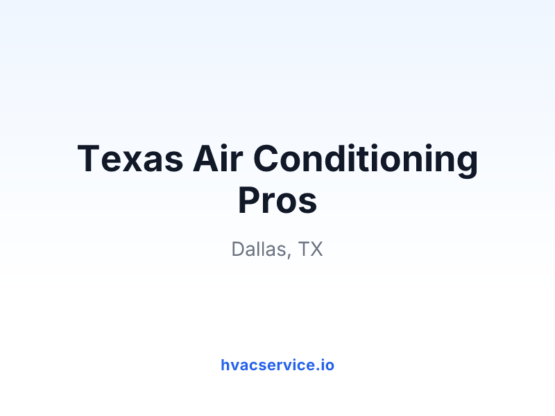 Texas Air Conditioning Pros