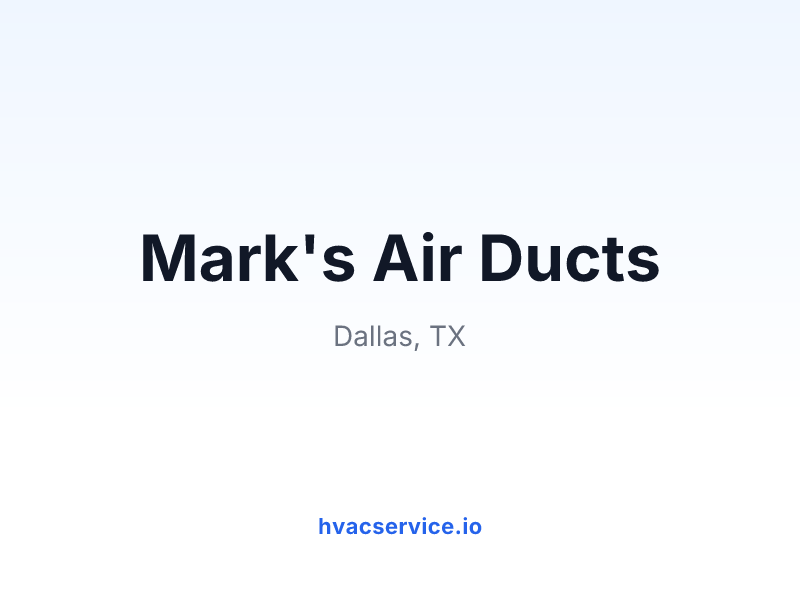 Mark's Air Ducts