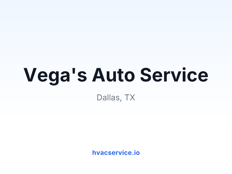 Vega's Auto Service