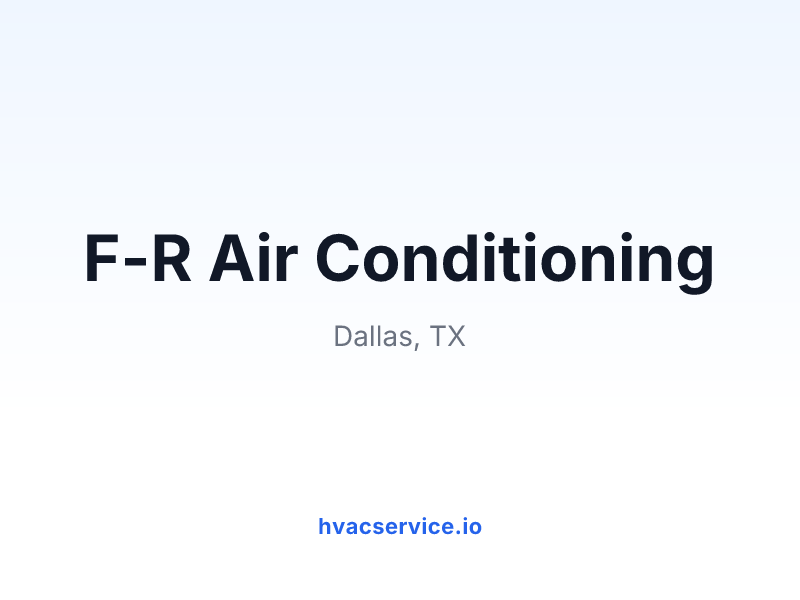 F-R Air Conditioning