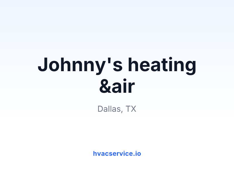 Johnny's heating &air