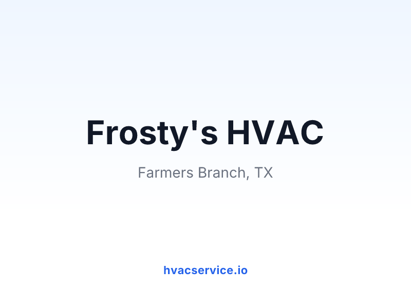 Frosty's HVAC