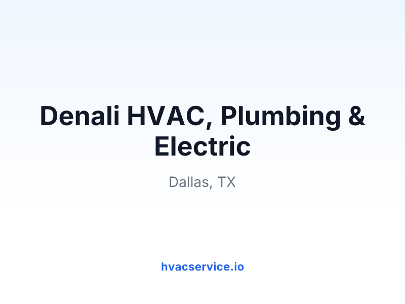 Denali HVAC, Plumbing & Electric