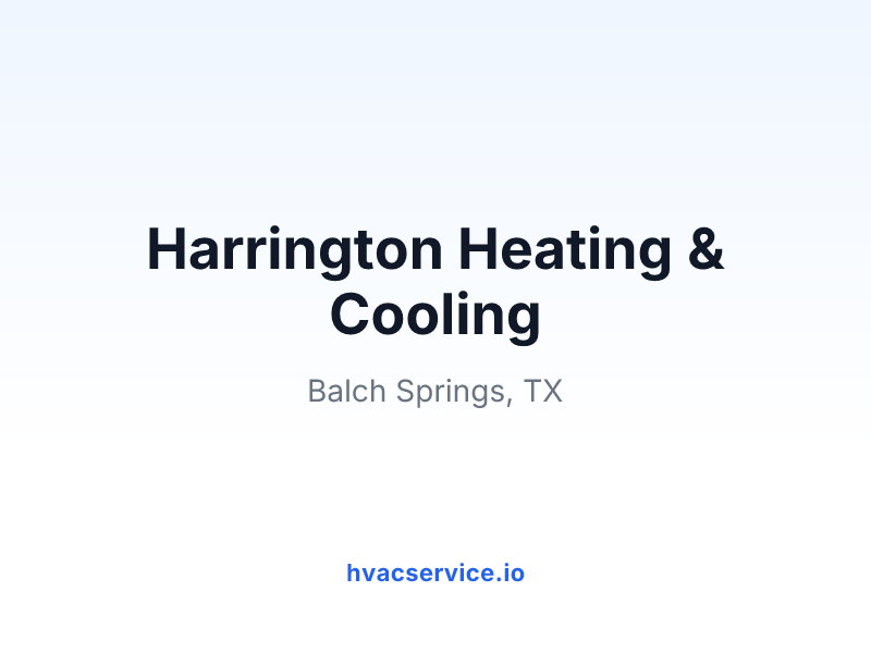Harrington Heating & Cooling