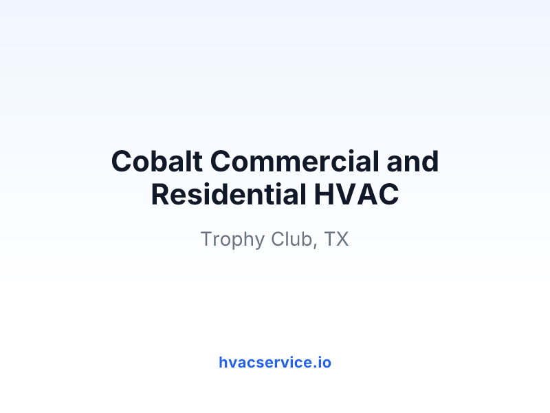 Cobalt Commercial and Residential HVAC