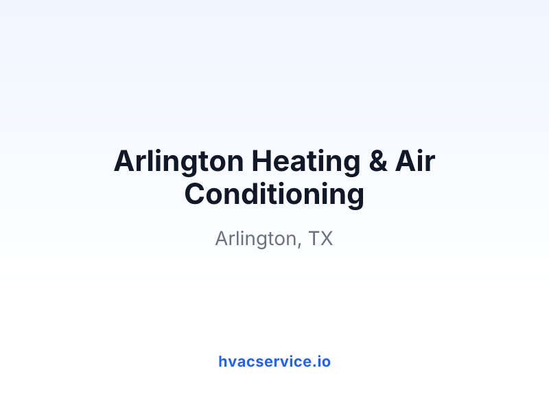 Arlington Heating & Air Conditioning