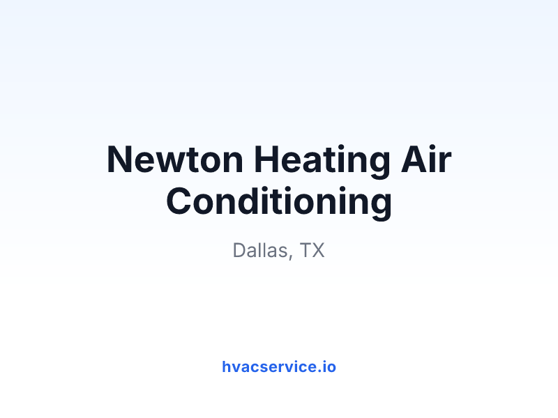 Newton Heating Air Conditioning