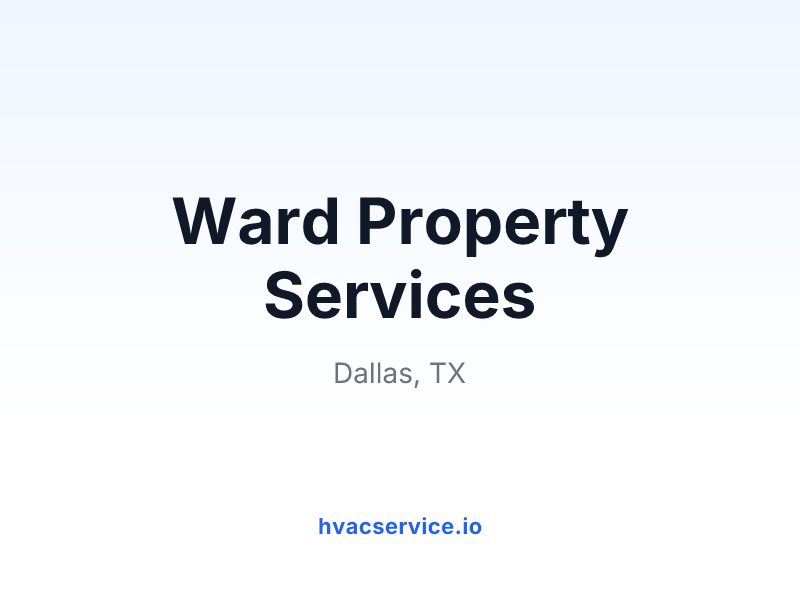 Ward Property Services