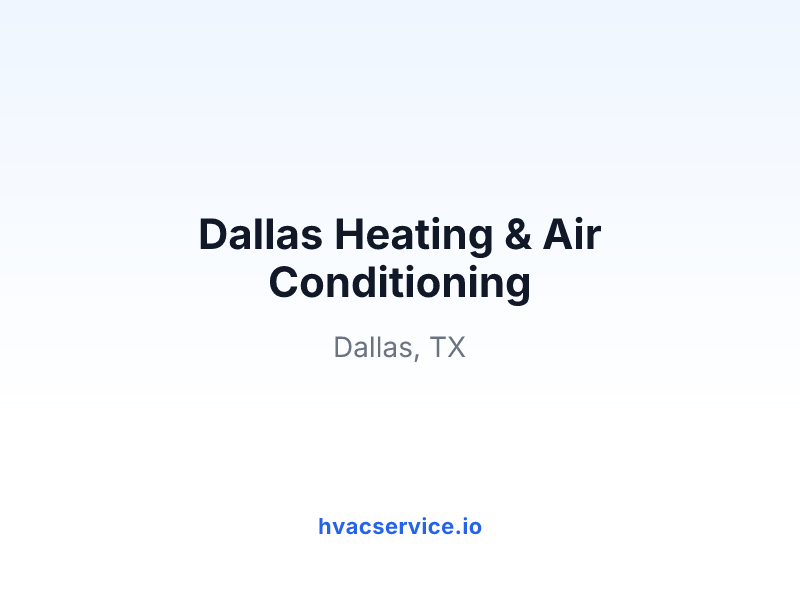 Dallas Heating & Air Conditioning