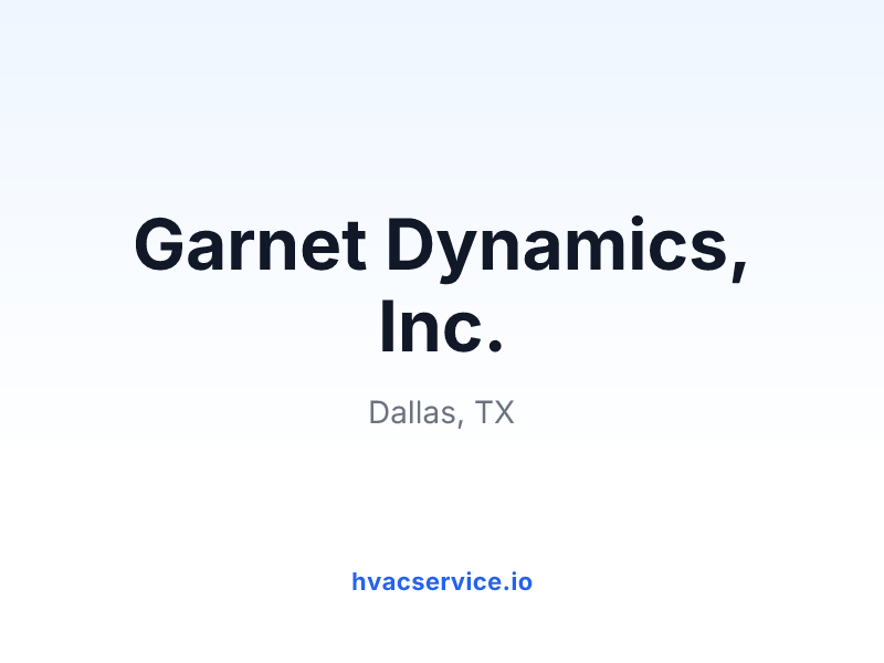 Garnet Dynamics, Inc.