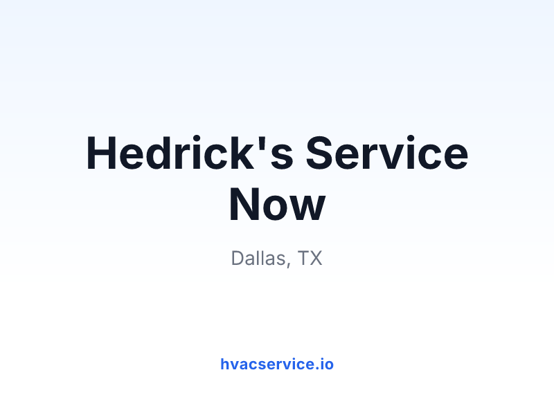 Hedrick's Service Now