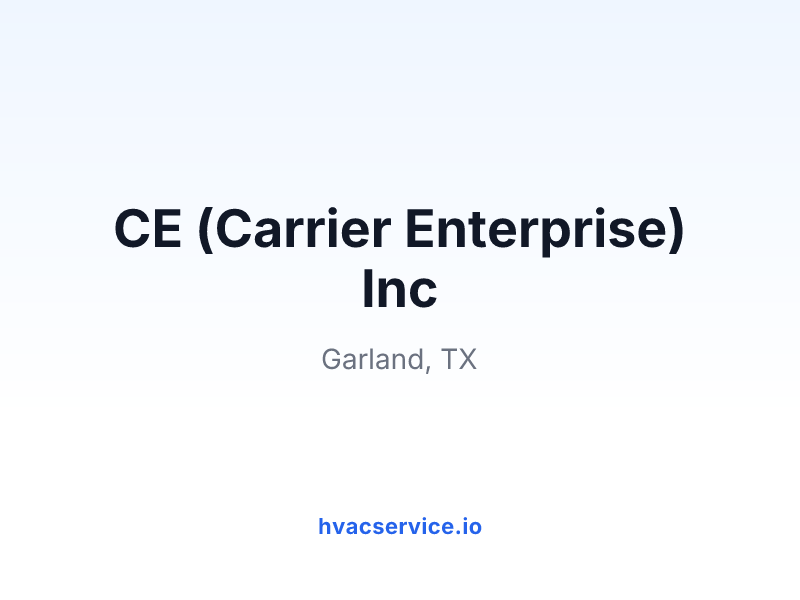 CE (Carrier Enterprise) Inc