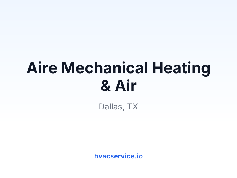 Aire Mechanical Heating & Air