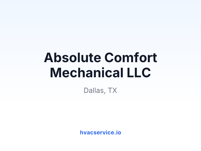 Absolute Comfort Mechanical LLC