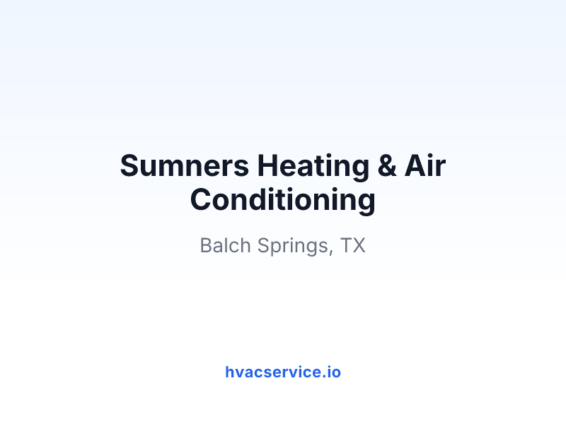 Sumners Heating & Air Conditioning