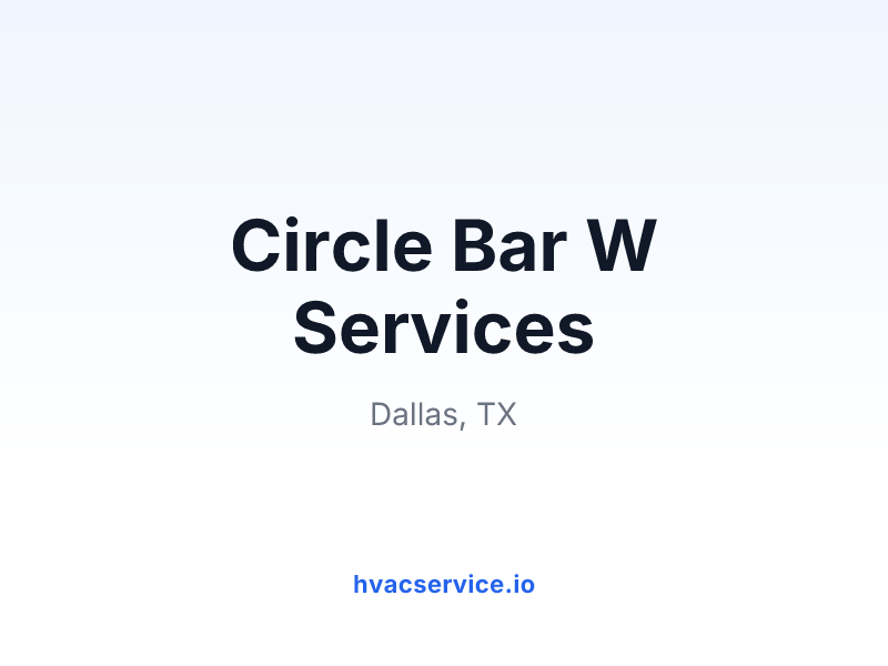 Circle Bar W Services