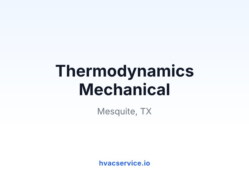 Thermodynamics Mechanical